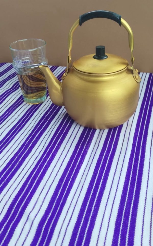 Fouta en laine d'été - violet intense