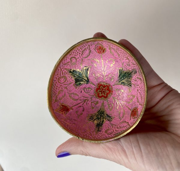 Coupelle rose fleurie – Image 2