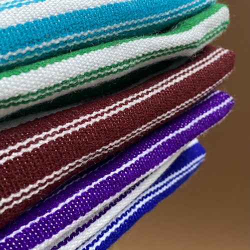 Fouta en laine d'été - bordeaux chic